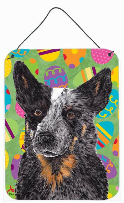 Australian Cattle Dog Easter Eggtravaganza Wall or Door Hanging Prints by Caroline's Treasures