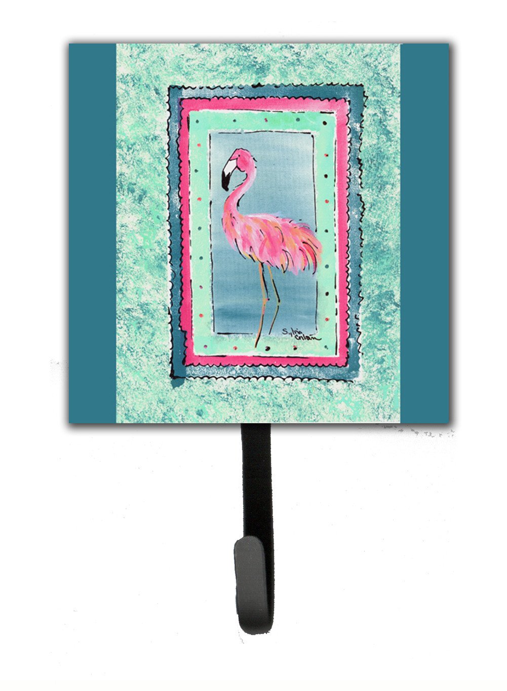 Bird - Flamingo Leash Holder or Key Hook 8107 by Caroline's Treasures