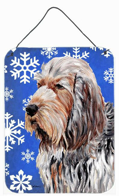 Otterhound Winter Snowflakes Wall or Door Hanging Prints SC9780DS1216 by Caroline's Treasures