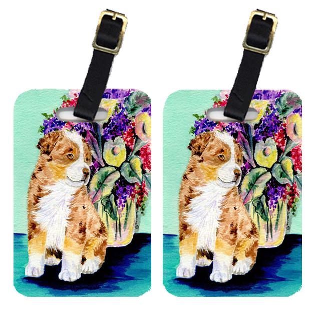 Pair of 2 Australian Shepherd Luggage Tags by Caroline&#39;s Treasures