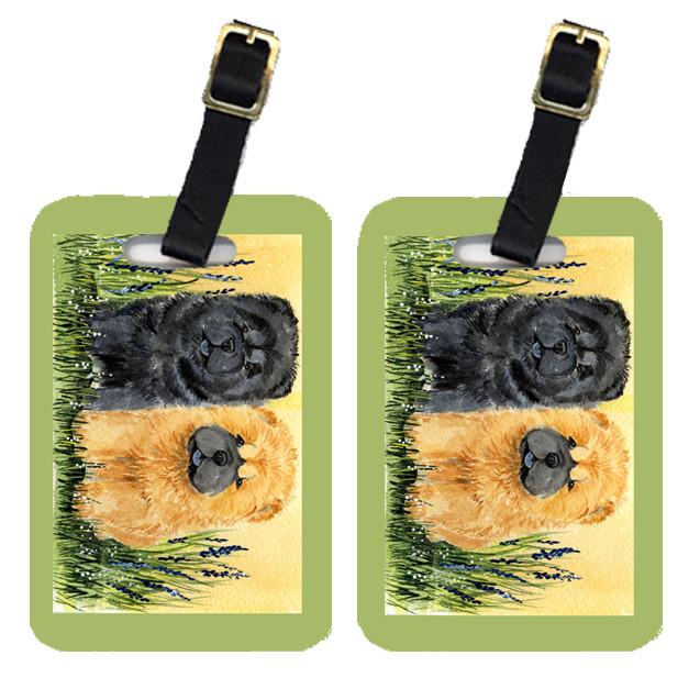 Pair of 2 Chow Chow Luggage Tags by Caroline&#39;s Treasures