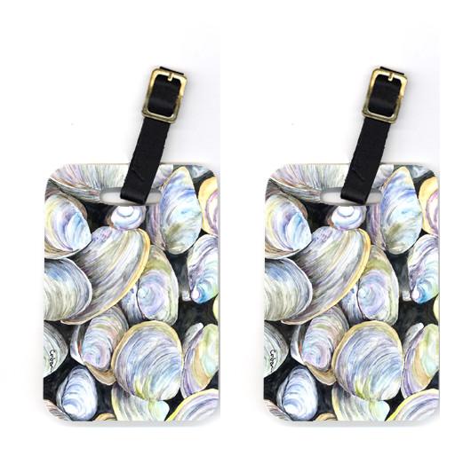 Pair of Clam Quahog Luggage Tags by Caroline&#39;s Treasures