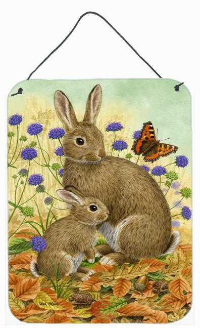 Rabbit & Baby Wall or Door Hanging Prints ASA2132DS1216 by Caroline's Treasures