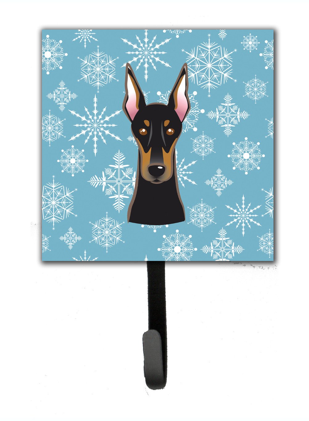 Snowflake Doberman Leash or Key Holder BB1679SH4 by Caroline&#39;s Treasures