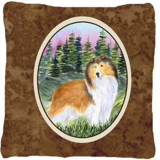 Sheltie Decorative   Canvas Fabric Pillow by Caroline's Treasures