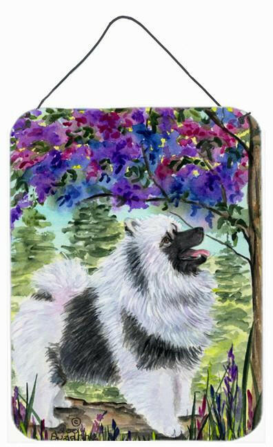 Keeshond Aluminium Metal Wall or Door Hanging Prints by Caroline's Treasures