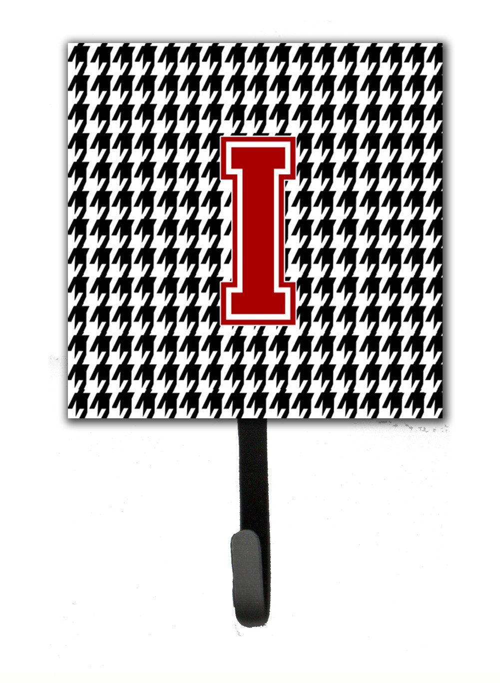 Monogram - Initial I Houndstooth Leash Holder or Key Hook CJ1021 by Caroline's Treasures