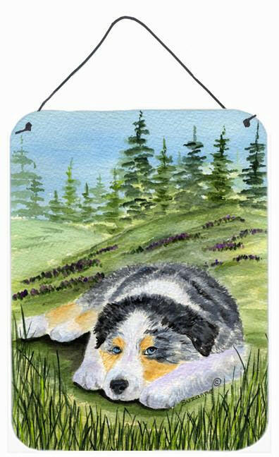 Australian Shepherd Aluminium Metal Wall or Door Hanging Prints by Caroline&#39;s Treasures