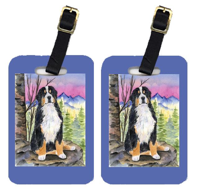 Pair of 2 Bernese Mountain Dog Luggage Tags by Caroline&#39;s Treasures