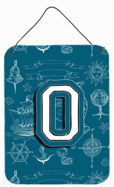 Letter O Sea Doodles Initial Alphabet Wall or Door Hanging Prints CJ2014-ODS1216 by Caroline's Treasures