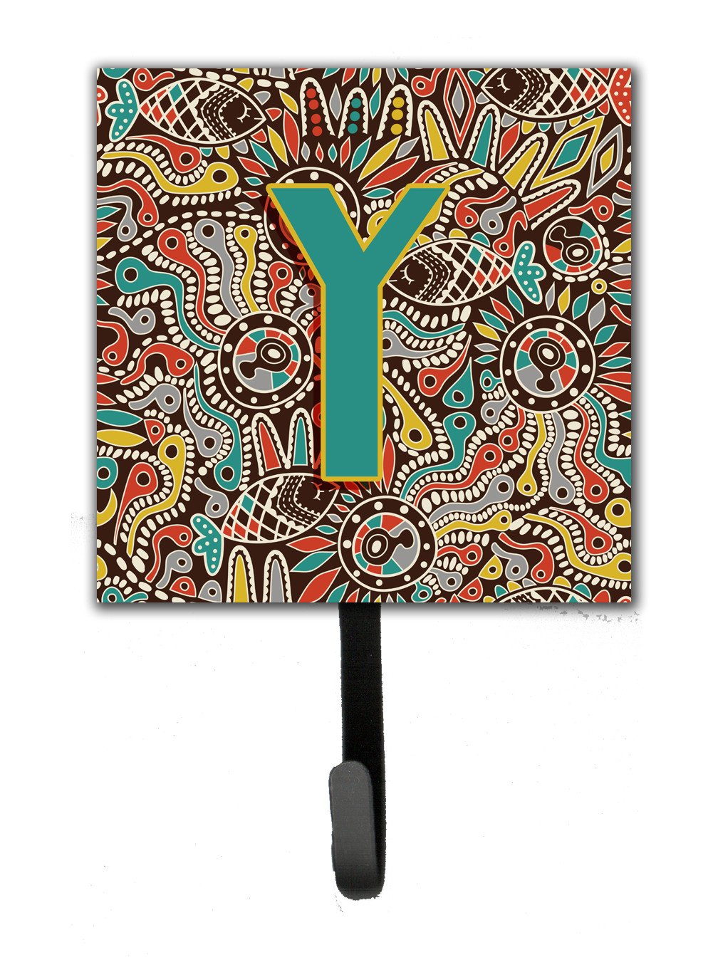 Letter Y Retro Tribal Alphabet Initial Leash or Key Holder CJ2013-YSH4 by Caroline&#39;s Treasures