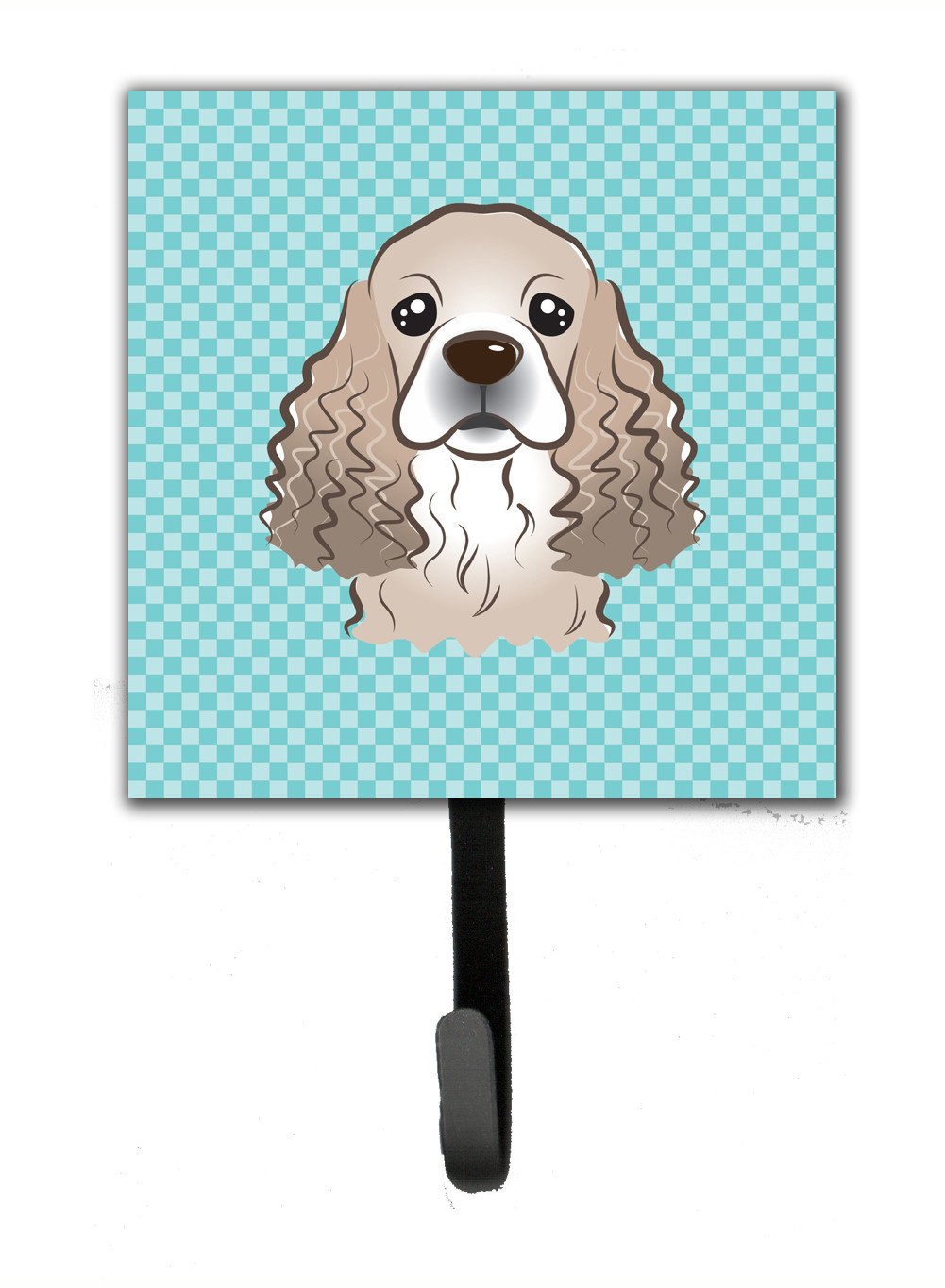 Checkerboard Blue Cocker Spaniel Leash or Key Holder BB1154SH4 by Caroline's Treasures