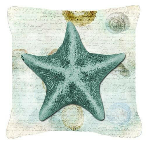 Starfish    Canvas Fabric Decorative Pillow by Caroline's Treasures