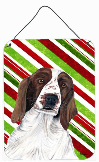 Welsh Springer Spaniel Holiday Christmas Aluminium Wall or Door Hanging Prints by Caroline's Treasures