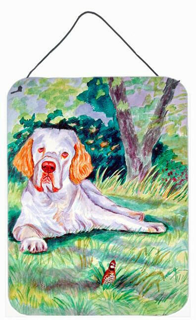 Clumber Spaniel Aluminium Metal Wall or Door Hanging Prints by Caroline's Treasures