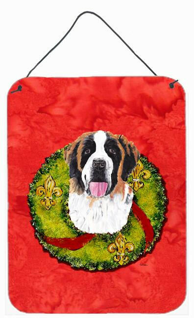 Saint Bernard Aluminium Metal Wall or Door Hanging Prints by Caroline&#39;s Treasures