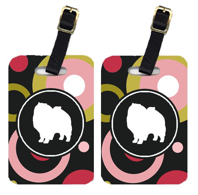 Pair of 2 Keeshond Luggage Tags by Caroline&#39;s Treasures