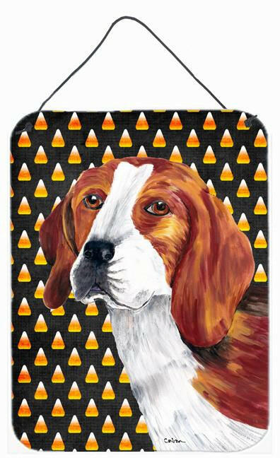 Beagle Candy Corn Halloween Portrait Wall or Door Hanging Prints by Caroline&#39;s Treasures