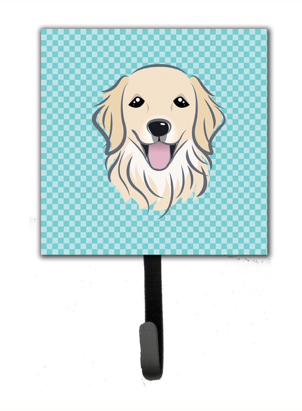 Checkerboard Blue Golden Retriever Leash or Key Holder BB1143SH4 by Caroline's Treasures