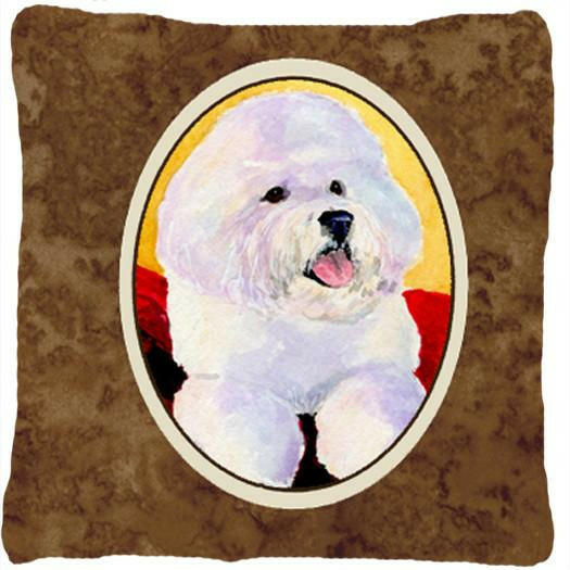 Bichon Frise Decorative   Canvas Fabric Pillow by Caroline's Treasures