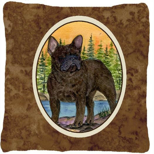 French Bulldog Decorative   Canvas Fabric Pillow by Caroline's Treasures