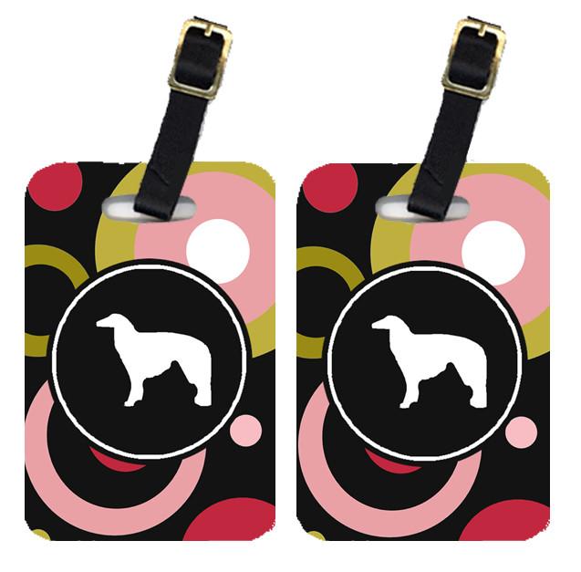 Pair of 2 Borzoi Luggage Tags by Caroline's Treasures