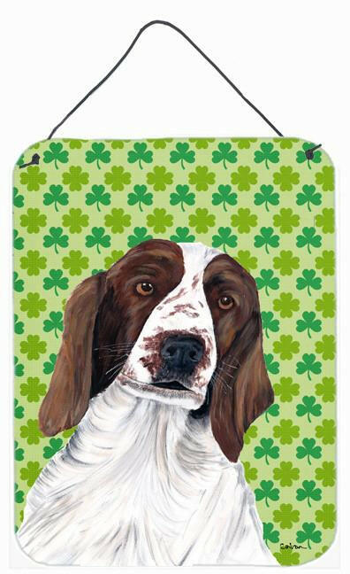 Welsh Springer Spaniel St. Patrick's Day Shamrock Wall or Door Hanging Prints by Caroline's Treasures