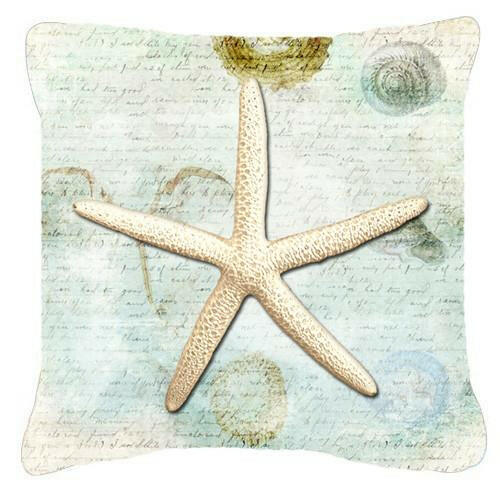 Starfish    Canvas Fabric Decorative Pillow by Caroline's Treasures