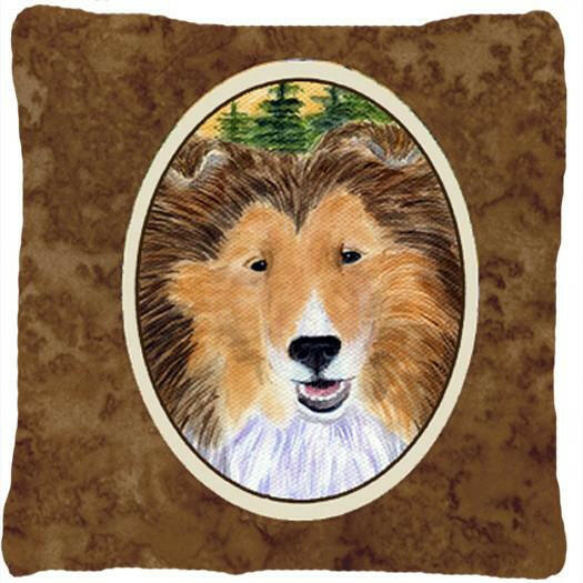 Sheltie Decorative   Canvas Fabric Pillow by Caroline's Treasures