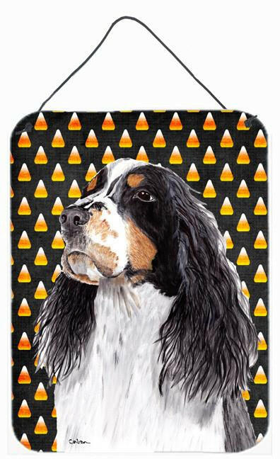 Springer Spaniel Candy Corn Halloween Portrait Wall or Door Hanging Prints by Caroline's Treasures