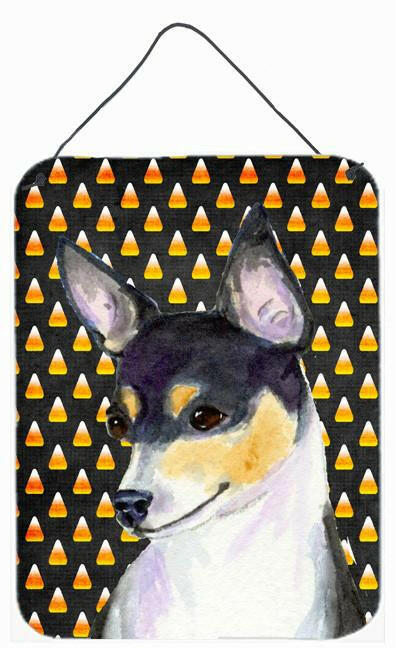 Chihuahua Candy Corn Halloween Portrait Wall or Door Hanging Prints by Caroline's Treasures