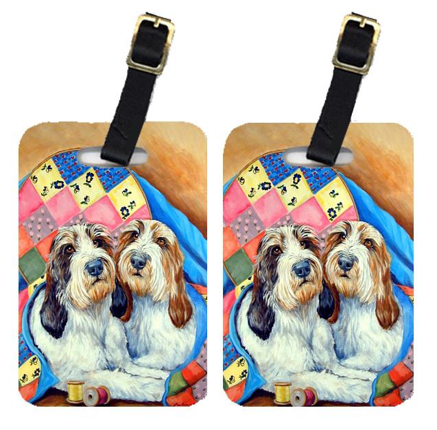 Pair of 2 Petit Basset Griffon Vendeen PBGV Luggage Tags by Caroline's Treasures