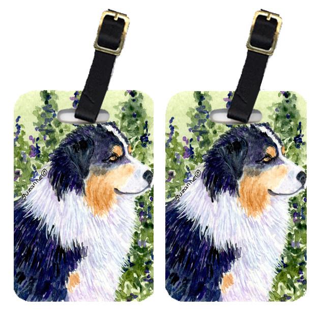 Pair of 2 Australian Shepherd Luggage Tags by Caroline&#39;s Treasures