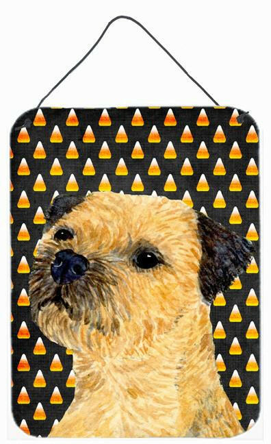 Border Terrier Candy Corn Halloween Portrait Wall or Door Hanging Prints by Caroline's Treasures