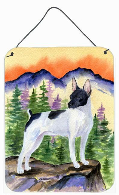 Rat Terrier Aluminium Metal Wall or Door Hanging Prints by Caroline's Treasures