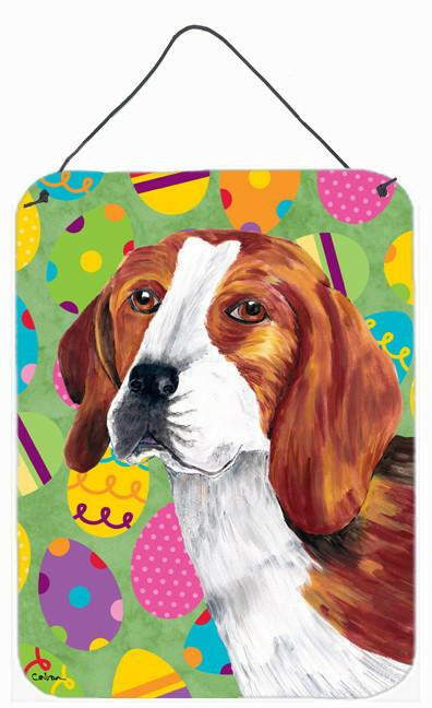 Beagle Easter Eggtravaganza Aluminium Metal Wall or Door Hanging Prints by Caroline&#39;s Treasures