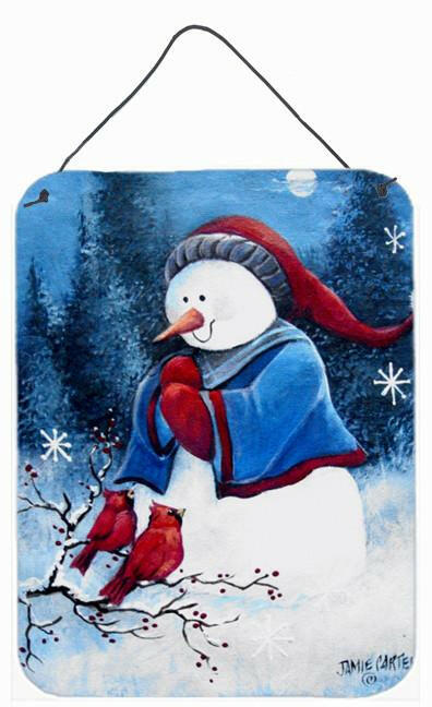 Hello Winter Friends Snowman Wall or Door Hanging Prints PJC1013DS1216 by Caroline's Treasures