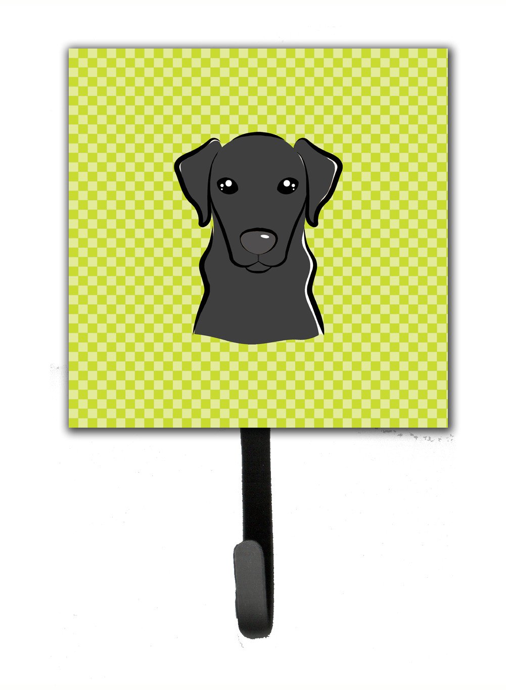 Checkerboard Lime Green Black Labrador Leash or Key Holder BB1297SH4 by Caroline's Treasures