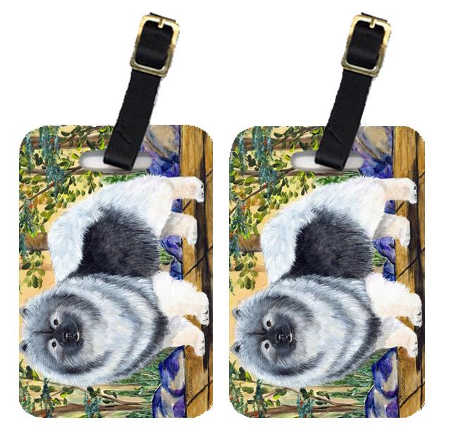 Pair of 2 Keeshond Luggage Tags by Caroline&#39;s Treasures