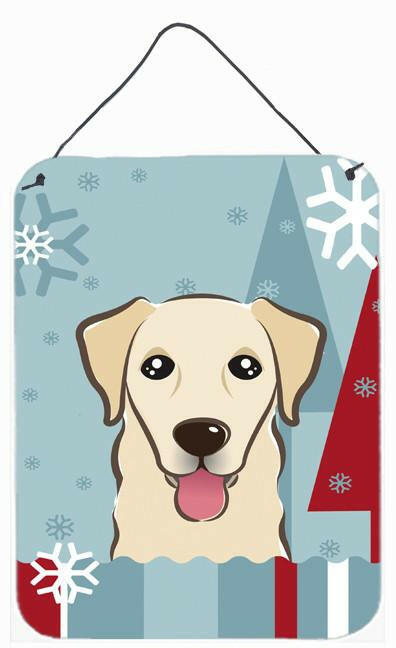 Winter Holiday Golden Retriever Wall or Door Hanging Prints BB1748DS1216 by Caroline's Treasures